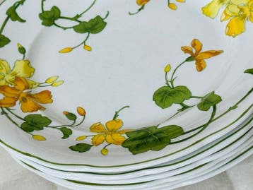 Villeroy & Boch - Bord (6) - Geranium - Porselein