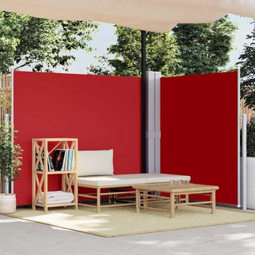 vidaXL Windscherm uittrekbaar 160x600 cm rood, Tuin en Terras, Verzenden, Nieuw