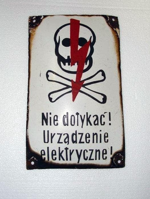 Verzameling emailleborden - oud emaillebord - Polen /, Antiek en Kunst, Antiek | Wandborden en Tegels