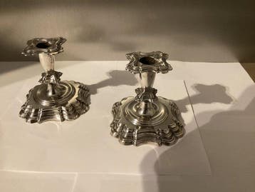 Chandelier (2) - Argent 925 - Sterling Kandelaars, Antiek en Kunst