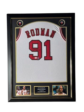 Chicago Bulls - NBA - Dennis Rodman Signed Jersey #91 –, Nieuw