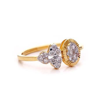 Bague - 18 carats Or jaune - 0.28ct. tw. Diamant (Naturelle), Handtassen en Accessoires, Ringen, Nieuw