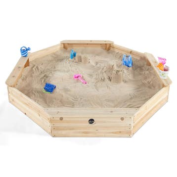 2dekans | Plum Play Giant Houten Zandbak met Deksel 1,5 x, Ophalen of Verzenden, Nieuw