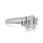 Bague - 18 carats Or blanc - 1.41ct. tw. Diamant (Naturelle), Nieuw