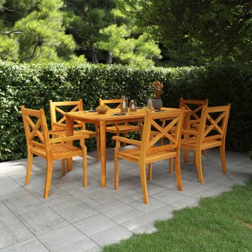 vidaXL Tuintafel 160x90x75 cm massief acaciahout, Tuin en Terras, Tuintafels, Verzenden, Nieuw
