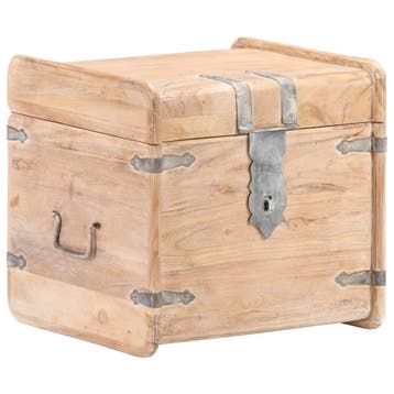 vidaXL Kist 40x40x40 cm massief acaciahout, Verzenden