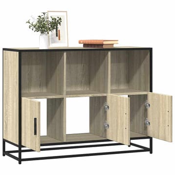 vidaXL Dressoir 100x35x76 cm bewerkt hout sonoma, Maison & Meubles, Verzenden