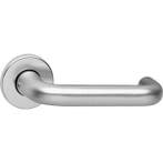 Intersteel Deurkruk rond en rozet met nok aluminium, Ophalen of Verzenden, Nieuw