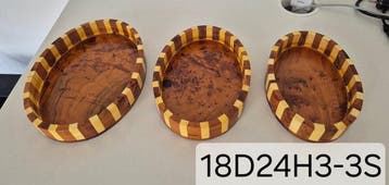 Decoratief dienblad (3) - Handgemaakte schaal van zeldzaam
