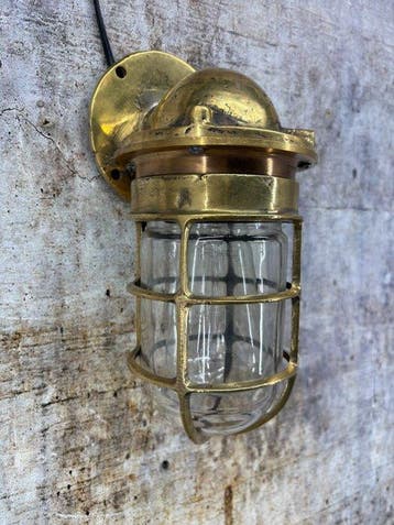 Cage light - Messing, Glas