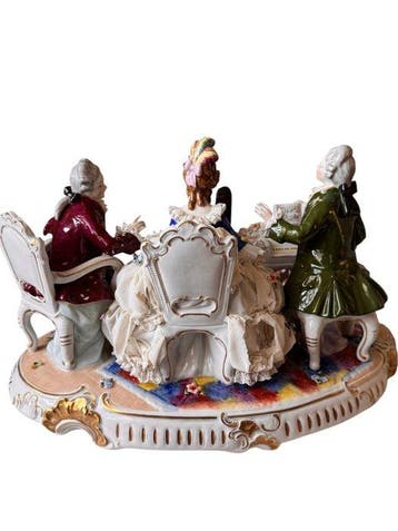 Unterweissbach - sculptuur, Harmonie de la harpe - 22 cm -