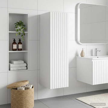 vidaXL Wandgemonteerde Badkamerkast Hoogglans Wit 33 x 34,5, Huis en Inrichting, Verzenden, Nieuw