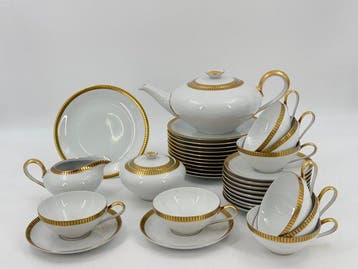Theeservies (34) - Porselein - KPM Krister Tea Service
