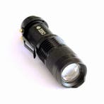 Torch LED 300 Lumens zaklamp mini black 9,3 CM, Verzenden