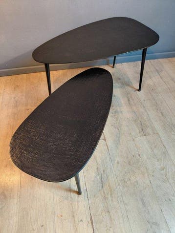 Set bijzettafels (2) - Aluminium, Metaal - Triangle Set, Huis en Inrichting, Nieuw