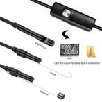 Endoscoop Camera 1 Meter - 7mm Inspectie Semi Flexibel Kabel, Verzenden, Nieuw