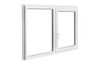 PVC raam kozijn vast-draaikiep b200xh110 cm wit stomp, Gevelraam of Ruit, 80 tot 120 cm, Nieuw, Ophalen of Verzenden