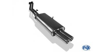 FOX BMW E30 320i/ 325i einddemper - 2x76 type 13, Verzenden