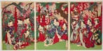 Ysh Chikanobu – Het Kersenbloesembezichtiging in Ueno Park