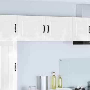 vidaXL Wandkast PORTO Hoogglans wit 50 x 31 x 40 cm Bewerkt, Verzenden, Nieuw