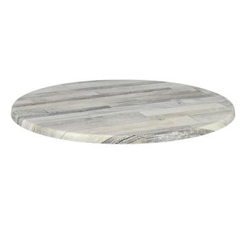 Tafelblad | WHITE BLOCK | Wit | In-/Outdoor | Ø700x30(h)mm, Verzenden, Nieuw in verpakking