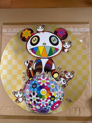 Takashi Murakami (1962) - Panda, Panda Cubs, and Flowerball