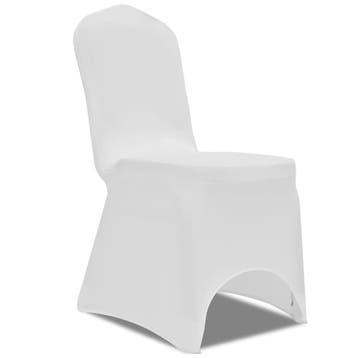 vidaXL Stoelhoes Stretch Wit (50 stuks), Verzenden, Nieuw