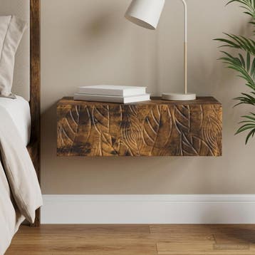 vidaXL Wandgemonteerde Zijtafel 59 x 34,5 x 17 cm Bewerkt, Verzenden