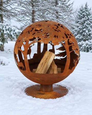Architectonisch ornament - Monumentale design-vuurbol met