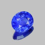 1 pcs Blauw Saffier - 2.12 ct - Gemological Institute of, Nieuw