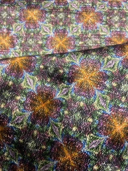 Prachtig rasato fluweel met iriserende, veelkleurige tinten, Antiquités & Art, Tapis & Textile