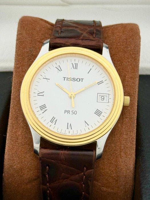 Tissot - Zonder minimumprijs - 18K GP Stepped Bezel Vintage, Handtassen en Accessoires, Horloges | Heren