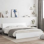 vidaXL Bedframe met hoofdeinde wit 180x200 cm, Huis en Inrichting, Verzenden, Nieuw