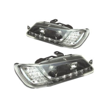 PHARES POUR PEUGEOT 306 93-97 FEUX DIURNES FOND NOIR, Verzenden