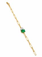 Gourmette - 14 carats Or jaune - 2.04ct. tw. Émeraude -, Bijoux, Sacs & Beauté
