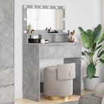 vidaXL Slaapkamer Toilet Tafels Beton Grijs 80 x 39,6 x 135, Verzenden