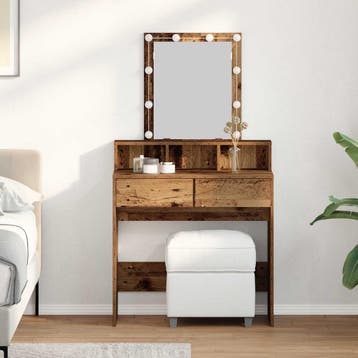 vidaXL Kaptafel Oud Hout 80 x 41 x 144.5 cm Bewerkt hout, Verzenden, Nieuw