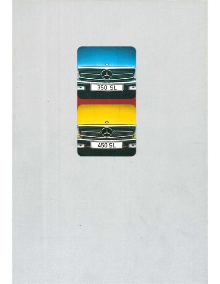 1973 MERCEDES BENZ SL BROCHURE DUITS, Livres, Autos | Brochures & Magazines, Enlèvement ou Envoi