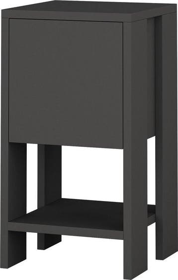 2dekans | Nachtkastje - Stijlvol Antraciet - 30x55x30cm -, Ophalen of Verzenden