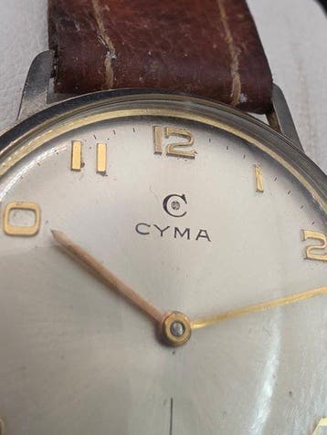 Cyma - Vintage Swiss Small Seconds – 1950s - Zonder, Nieuw