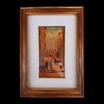 Scuola Italiana (XX), a firma Monti - Scorcio di Citta