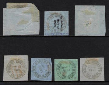 Mexique 1867/68 - Guadalajara Franco lot