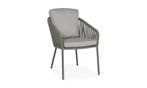 Suns Nappa eetstoel Fishbone weaving carbon grey, Nieuw