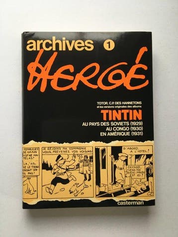 Tintin - Archives Herge 1 t/m 4 - 4 Album - Eerste