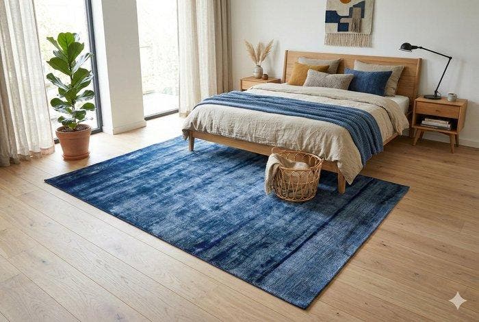 Luxe blauwe Gabbeh - Vloerkleed - 150 cm - 90 cm -, Maison & Meubles, Ameublement | Tapis & Moquettes
