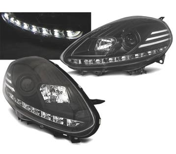 Phares Daylight Pour Fiat Punto Evo 09-12 Fond Noir, Verzenden, Nieuw