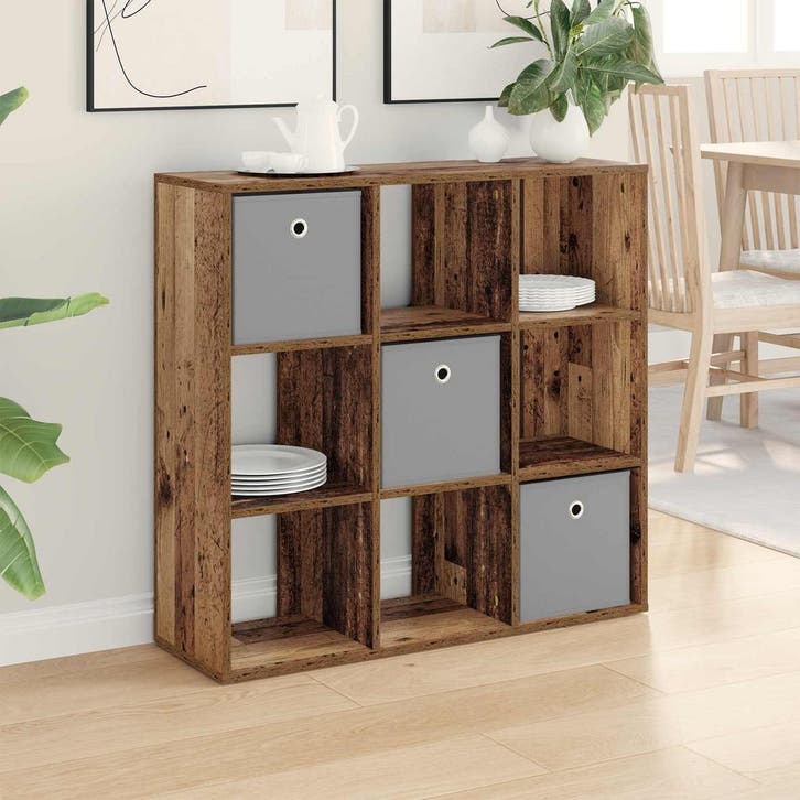 vidaXL Dressoir met lade Oudhout 88,5 x 29 x 84,5 cm, Huis en Inrichting, Kasten | Dressoirs, Nieuw, Verzenden