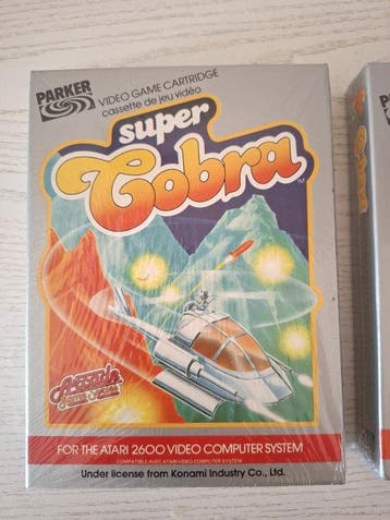 Atari - 2600 VCS - Lotto 2 giochi: Super Cobra e Q bert -, Nieuw