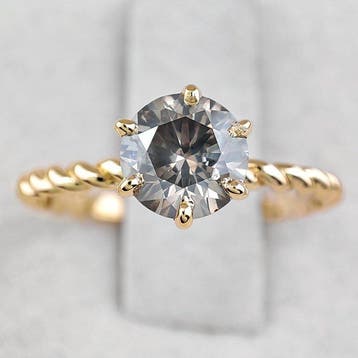 Zonder minimumprijs - Ring - 14 karaat Geel goud - 1.02ct., Nieuw
