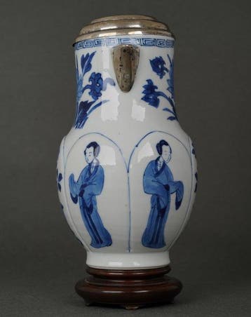 Kangxi (1662-1722) - Kan - Groot - Vier Dansende Dames -